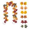 Vibrant Autumn Leaf Hanging Vine Flexible Faux Fall Leaves Strings  Outdoor Decor