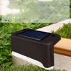4Pack LED Solar Stair Light Lamp Waterproof Passage Courtyard Guardrail Step Night Light for Outdoor Garden Borders Terrace