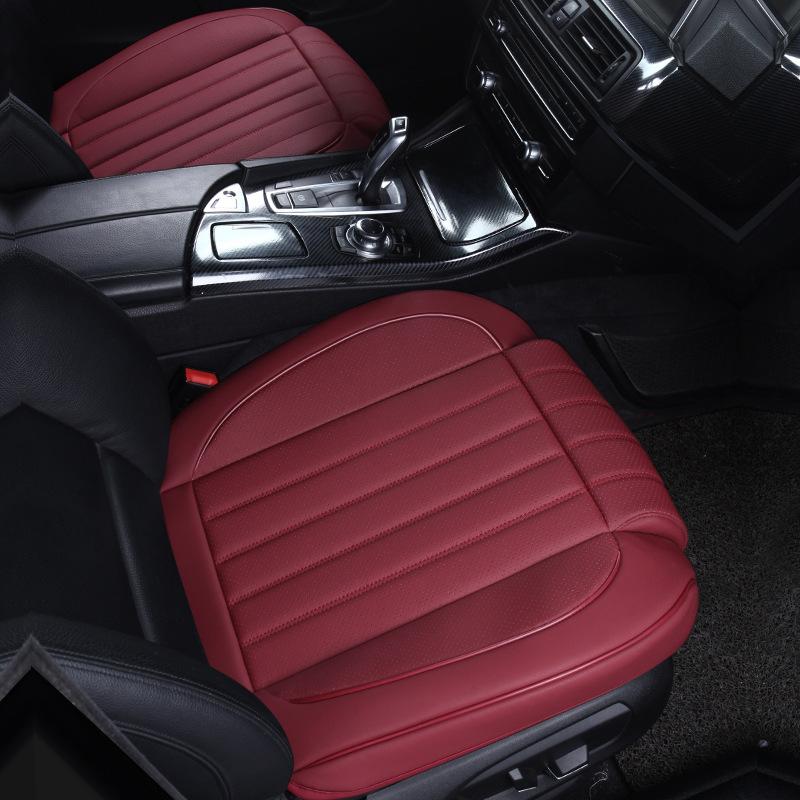 Funda de cuero para asiento de coche, cojín de protección para asiento de coche, accesorios para coche, alfombrillas, fundas para asientos de automóvil, asiento delantero y trasero