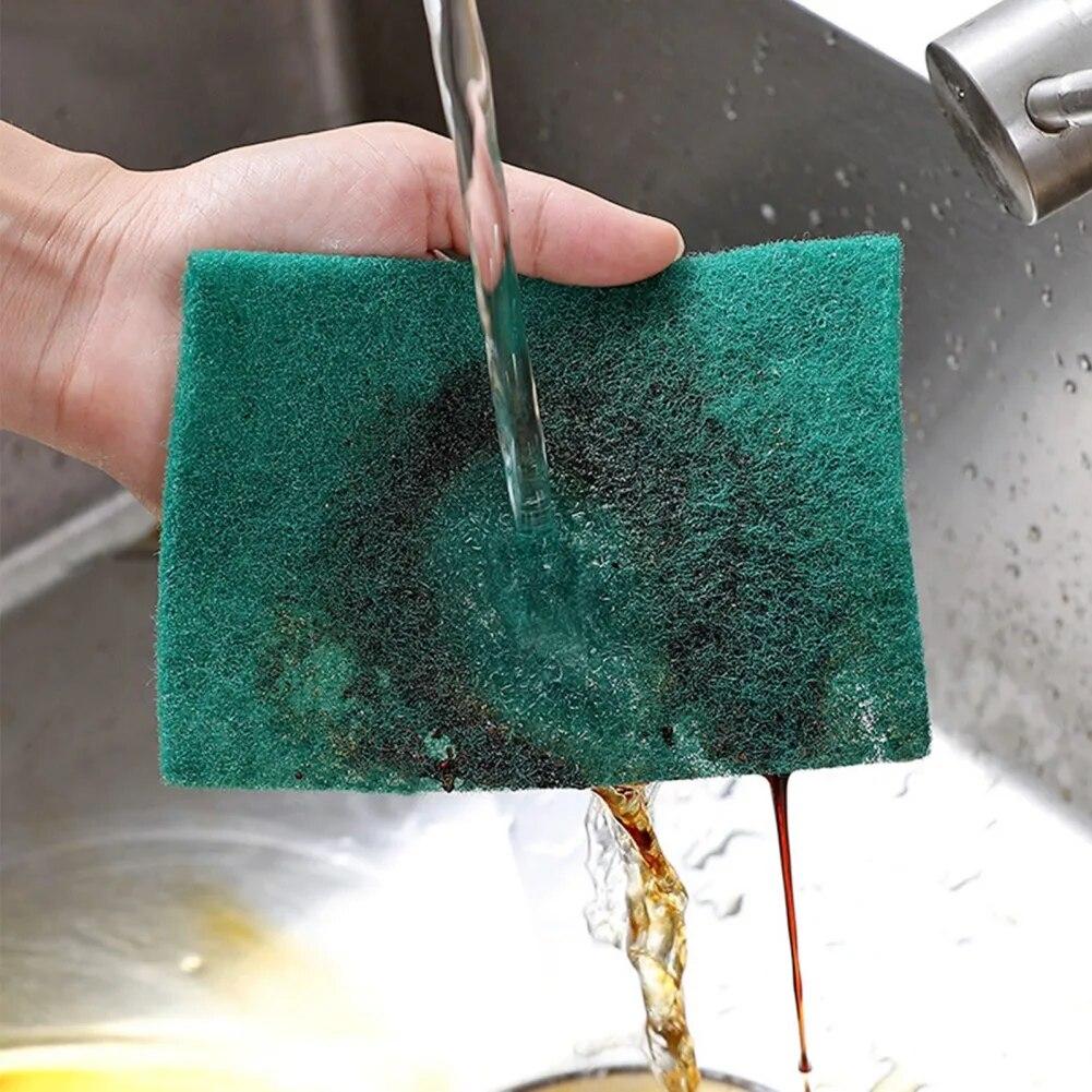 Kitchen Bowl Dishwash Clean Pad Bathtub Cleaning Sponge Scrubber Sponge Washing Supplies Scrub Sponge Pad Sponge Scouring Pad