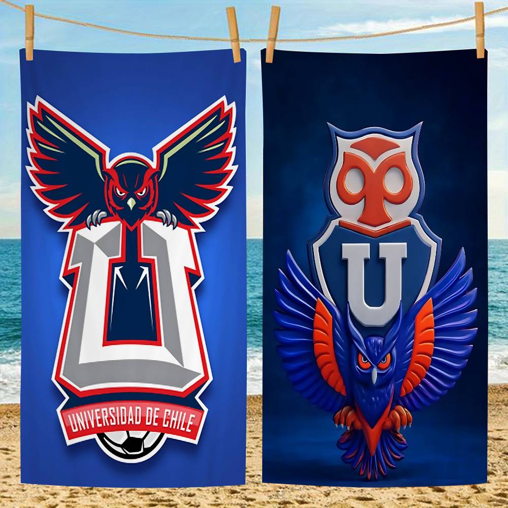 Sport Club Chile U-University Microfiber Blanket Quick Drying Beach Towels Oversized Printing Super Absorbent Pool Towel