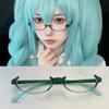 Anime Character Kamishiro Rize Cosplay Red Glasses Akemi Homura Role Play Half Frame Eyeglass Without Lens Accessories Eyewear