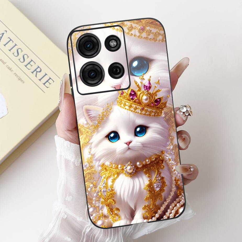 For Motorola Moto G15 Case MotoG75 XT2437-2 New Luxury Candy Painted Cover Soft TPU Phone Cases For Moto G75 G 15 MotoG15 Bumper