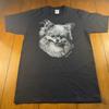 Vtg Jerzees Pomeranian Black & White Head Portrait Graphic Medium T Shirt USA Unisex T-Shirt