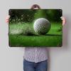 Plakát s potiskem golfových míčků na zakázku Retro nástěnné umění Vintage kovové cedule pro dekoraci pokoje ložnice garáže domu kanceláře