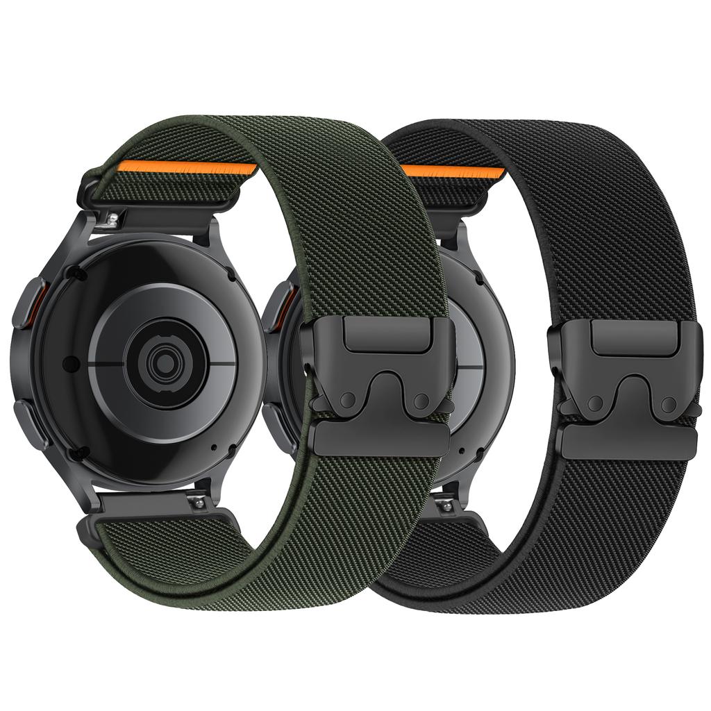 2PCS Parachute Strap for Samsung Galaxy Watch 7/6/5/4 20/22mm Elastic Nylon correa for Garmin/Huawei Watch GT5 Pro/Amazfit band