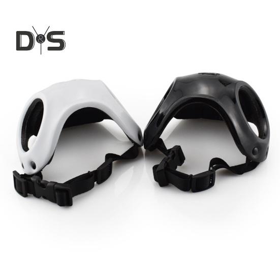 Pet Helmet with Ear Holes Dog Safety Hat Windproof Adjustable Puppy Motorcycle Helmet for Outdoor Riding Hiking Cycling