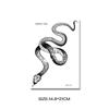 Big Size Black Snake Temporary Tattoo Stickers For Women Men Body Waist Waterproof Fake Tattoo Dark Wine Snake Tattoo