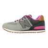 New Balance 574 Big Kid Collegiate Pack - Light Grey Pink Kids Sneakers Dark-Grey KL574NHG