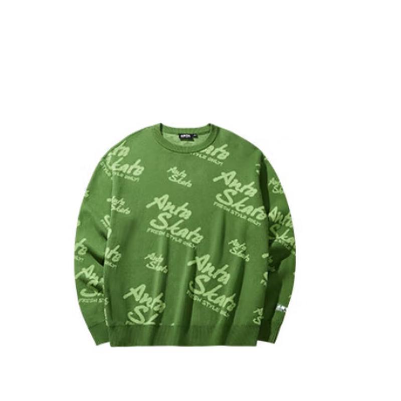 ANTA Unisex Skateboard Culture Knitted Pullover L