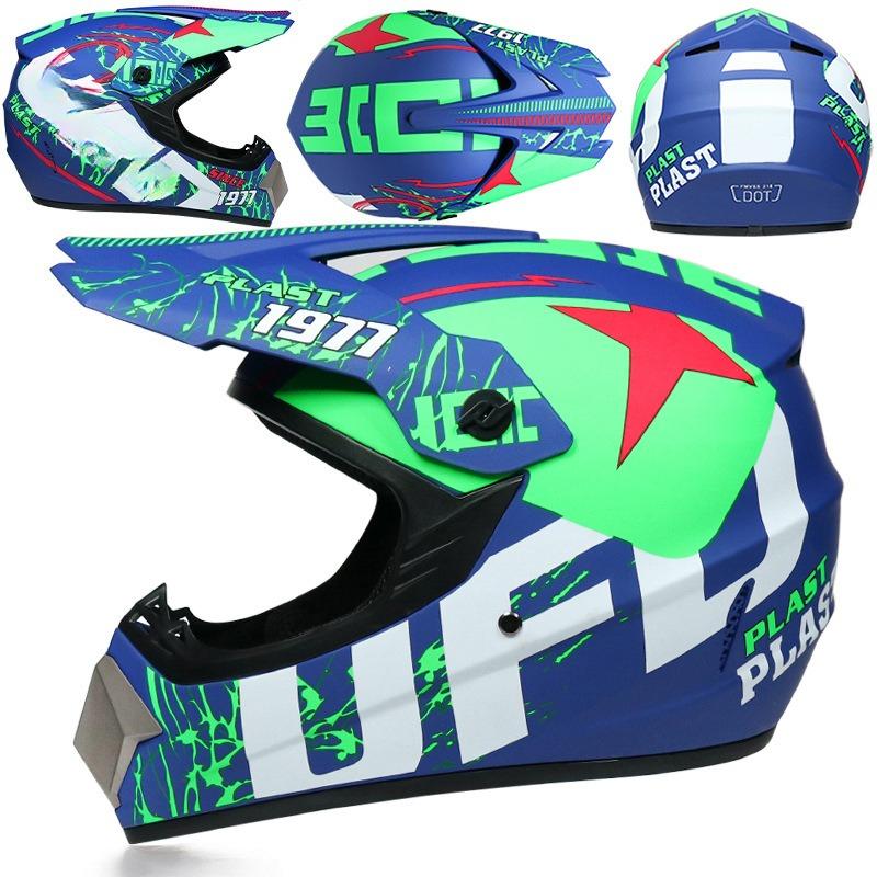 Four Seasons Motorcycle Off-road Helmet for Men and Women, Electric Bike Helmet, Mountain Bike Off-road Helmet, Racing Speed Descent Pedal
