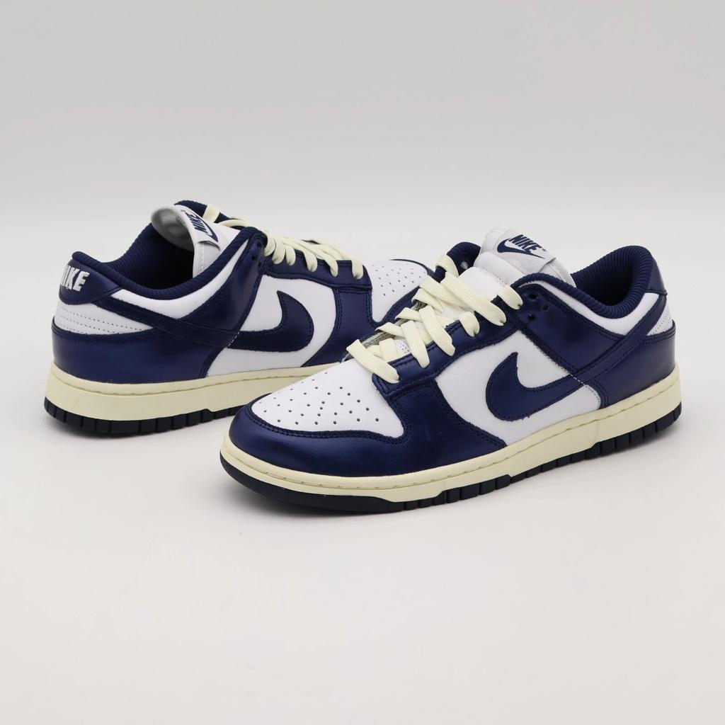 FN7197-100 Nike Dunk Low PRM Midnight Vintage Navy White Coconut Milk (Women's)