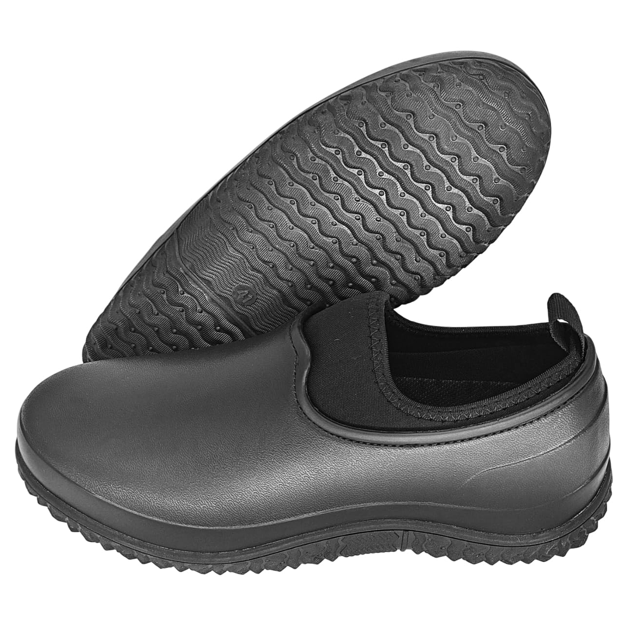 Quintari Поварская обувь Черная Кухонные сабо Нескользящие Водонепроницаемые Рабочая обувь из ЭВА для мужчин и женщин 095 Черный 44см 265см 5249₽