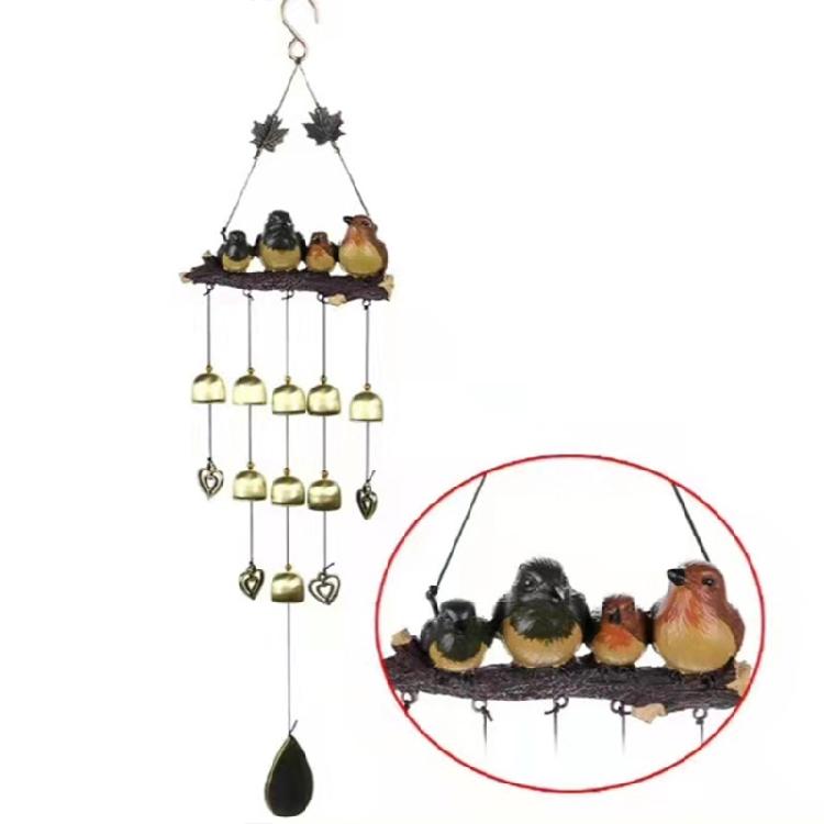 Garden Bird Hanging Metal Heart Decoration Unique Wall Decoration Easy Installation For Balcony Decoration
