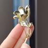 Fashion Enamel Rhinestone Flower Brooches For Women Luxury Design Temperament Charm Metal Brooch Pins Jewelry Gifts