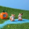 Funny Cartoon Animal Statue Waterproof Micro Landscape Ornaments Mini Animal Ornament  Courtyard