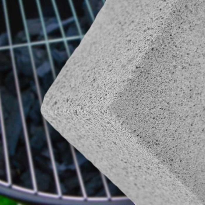 Pierre Ponce Abrasive - SHOP-STORY - BLOCK GRILL - Nettoyage Facile - Gris - Cuisine et Barbecue