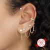 Romantic Tassel Stud Earrings for Women Trendy Platinum & 18K Gold Plated Diamond-Studded Party Occasions