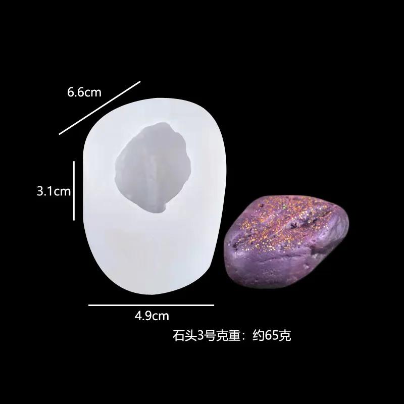 2Pcs New 3D Irregular Stone Silicone Candle Mold Special Scented Candle Mold Wax Melt Molds for Candle Making Crystal Resin