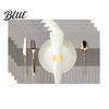 Heat-resistant Table Mats Simple Waterproof Heat for Resistant PVC Placemats Dining Anti-scalding Washable Kitchen Tableware Eco-friendly