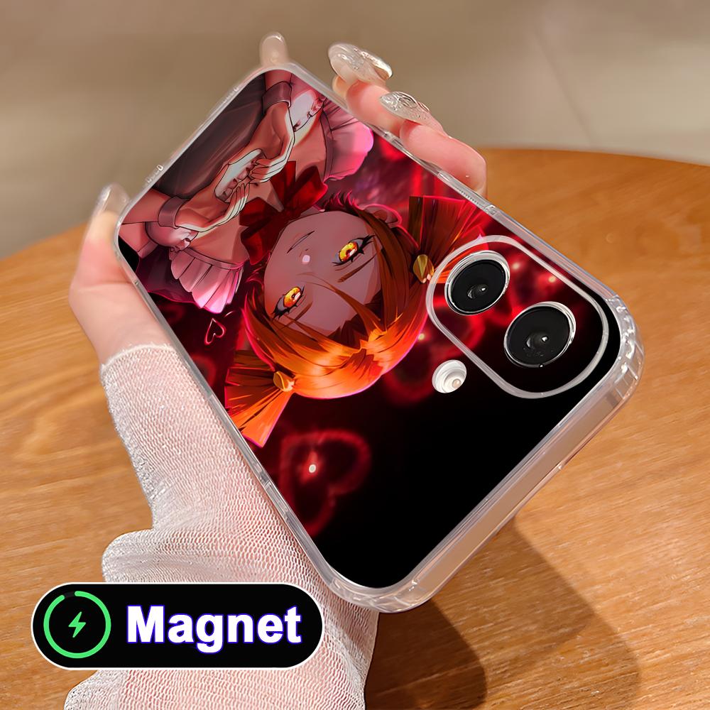 Coque de téléphone portable Magsafe Transparente Everlasting Summer Alisa pour iPhone 17 16 15 14 13 12 11 Air Pro Max Plus Mini Housse Colorée