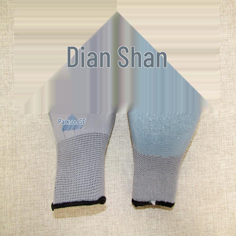 Durable Non-slip Breathable Natural Rubber Work Gloves with Enhanced Protection Wrinkle Gloves