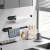 Porta Rotolo di Carta da Cucina Adesivo Porta Fazzoletti Dispenser Carta Igienica Porta Rotolo Scaffale Porta Tovaglioli Accessori per il Bagno
