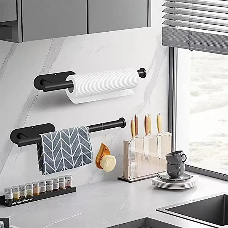 Porta Rotolo di Carta da Cucina Adesivo Porta Fazzoletti Dispenser Carta Igienica Porta Rotolo Scaffale Porta Tovaglioli Accessori per il Bagno