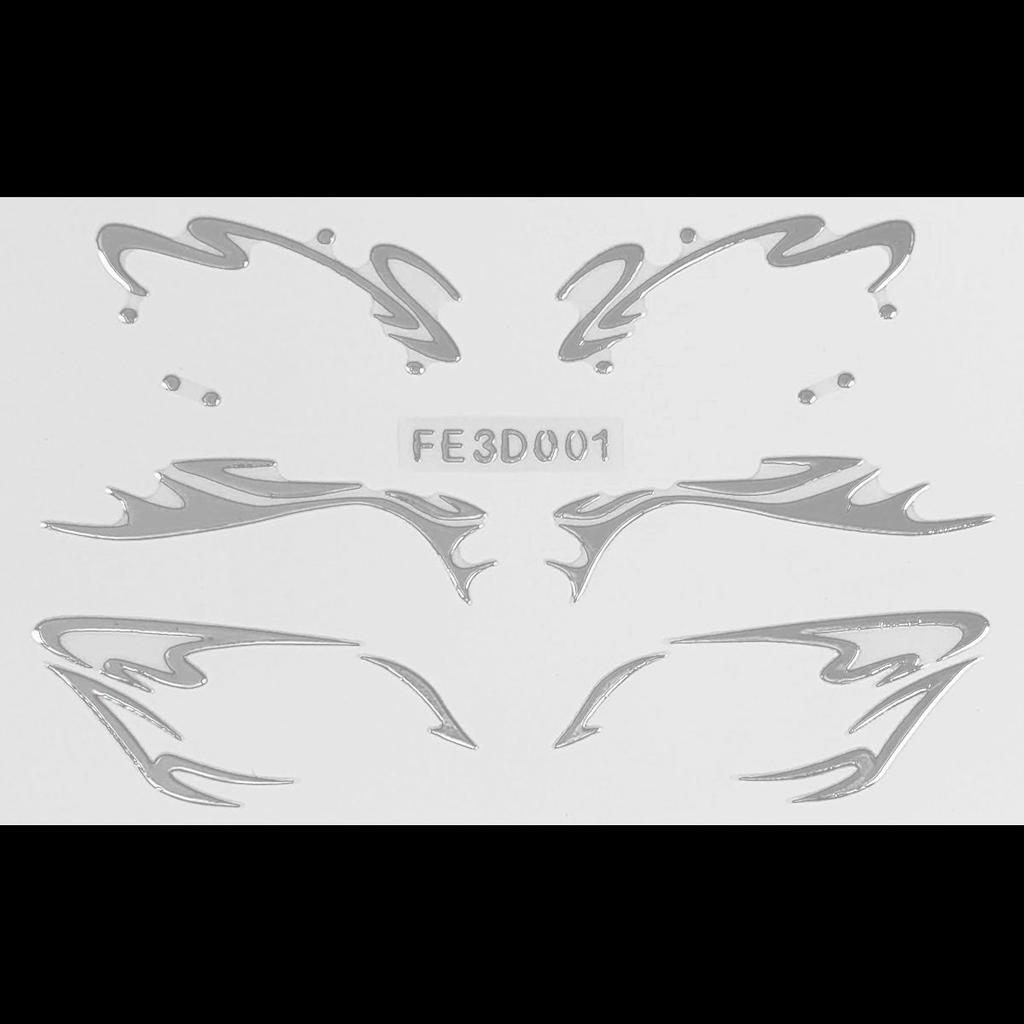 Laser Eyeliner Sticker 3D Three-dimensional Relief Butterfly Eye Makeup Sticker Stage Performance Tattoo Sticker