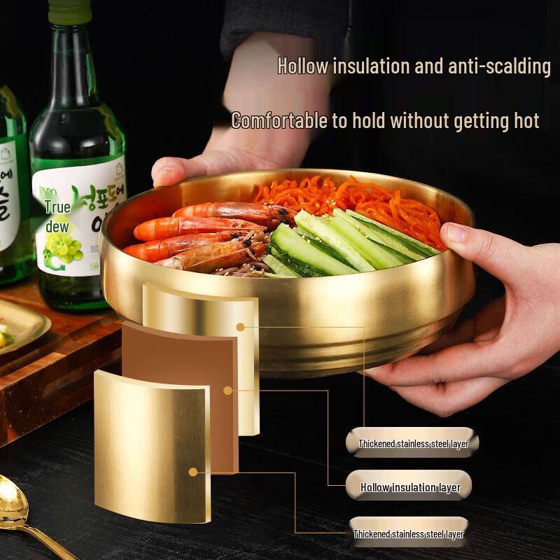 Korean Style Stainless Steel Noodle Bowl