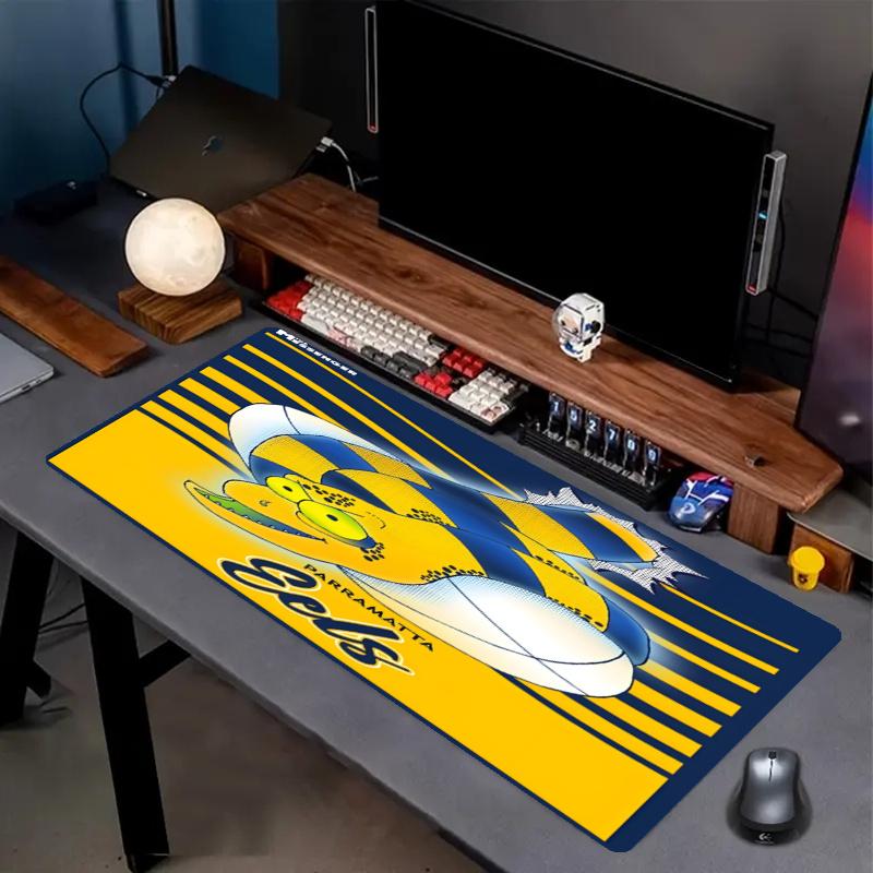 Parramatta Eels Print Mouse Pad, Anti‑Slip Desktop keyboard Mat, for PC Laptop Gaming Working Daily Use, Cool Festival Birthday Gift