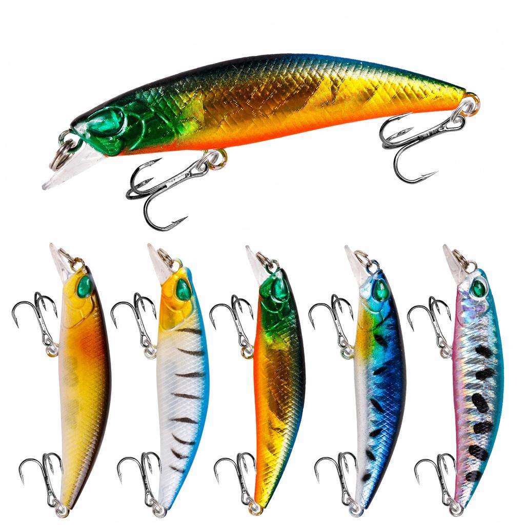 5 Color Hard Plastic Sinking, Artificial for Fishing, Fishing Tackle
