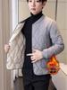 Men's Cotton Jacket: Velvet-Lined, Thick, Cold-Proof, Short Style, Casual Warmth for Students