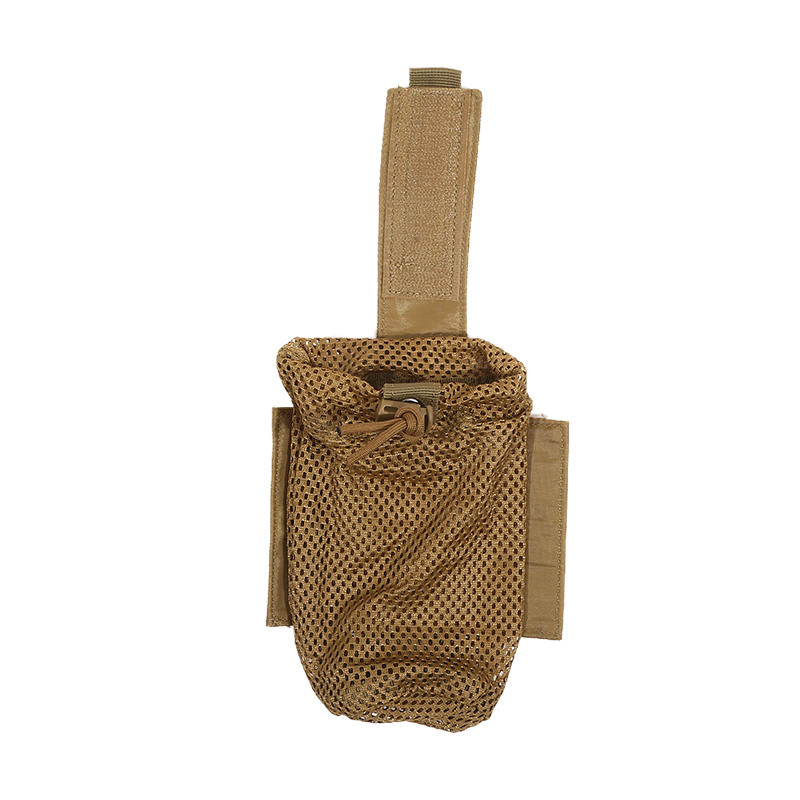 Outdoor Cycling Water Bottle Pouch Tactical Molle Holder Storage Bag Foldable Mesh Water Bottle Sleeve Bag for Backpack