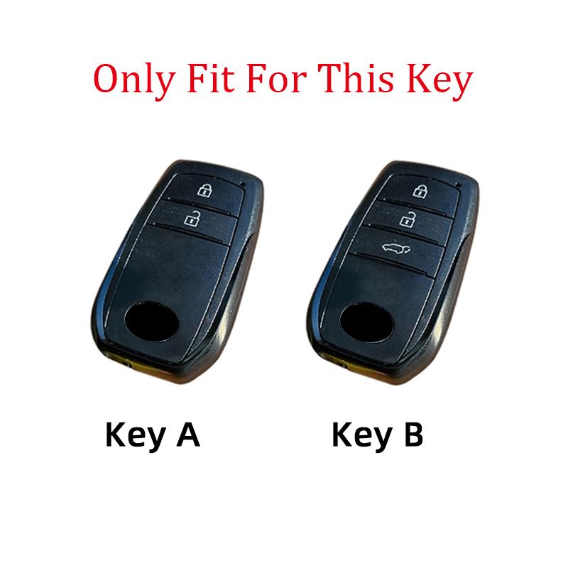 Car Key Case Cover For Toyota Land Cruiser 200 300 Prado Crown TLK 200 Yaris Cross Hilux Innova Fortuner Camry 55 Accessories