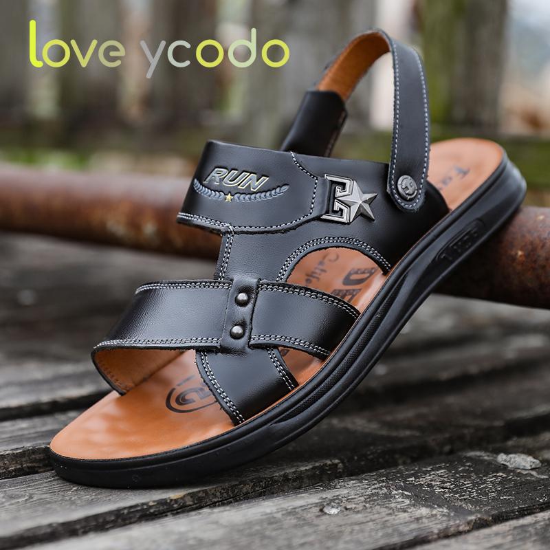 

Летние мужские модные повседневные нескользящие сандалии ручной работы из воловьей кожи 43