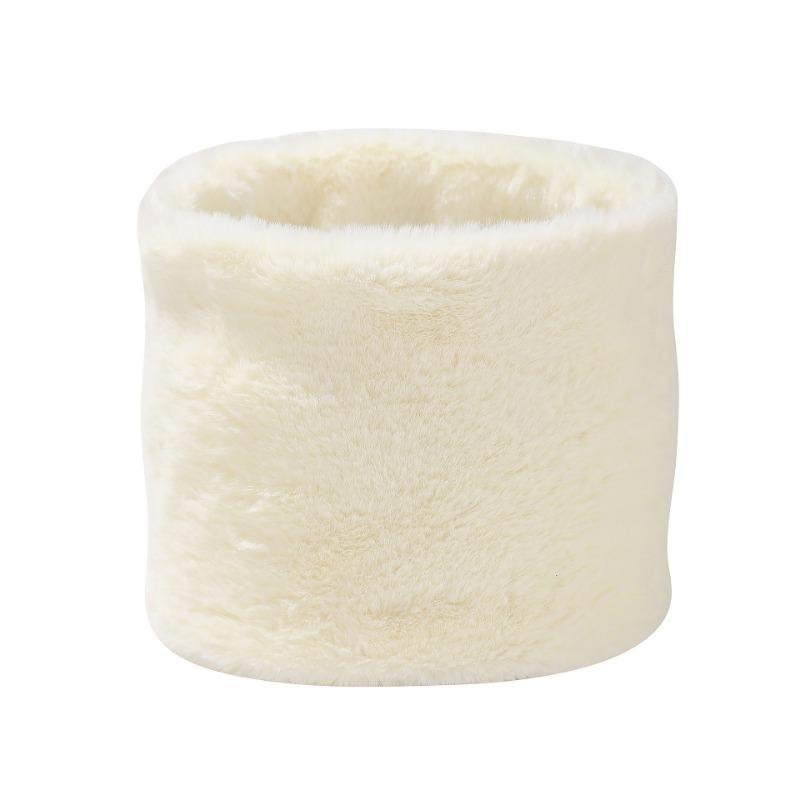 Autumn and Winter Velvet Thickened Single-ring Sleeve Elastic Scarf Men and Women Versatile Solid Color Windproof Neck Scarf