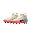 Sam Kerr X Nike Mercurial Superfly 10 Academy GS MG Pale Ivory Black Kids Cleats Grey IB4439-100
