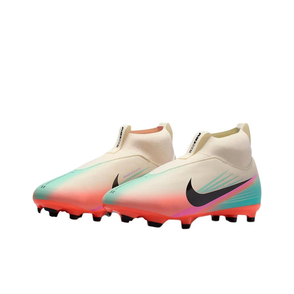 Sam Kerr X Nike Mercurial Superfly 10 Academy GS MG Pale Ivory Black Kids Cleats Grey IB4439-100