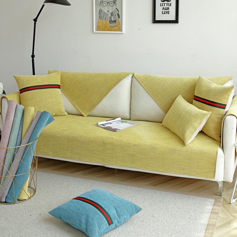 

Скандинавские современные четырехсезонные тонкие черные шелковые диванные подушки из синели, комбинированные нескользящие чехлы для диванов 70*70