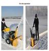 Electric Multifunctional Snow Sweeper - Driving Type Snow Throwing Machine for Property and Road Removal