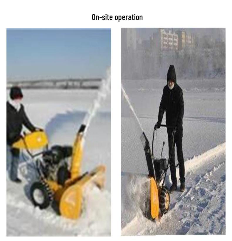 Electric Multifunctional Snow Sweeper - Driving Type Snow Throwing Machine for Property and Road Removal