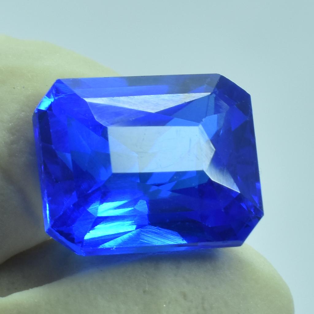 Natural Blue Sapphire Loose Gemstone Emerald Cut 5.35 Ct Brilliant September Birthday Birthstone