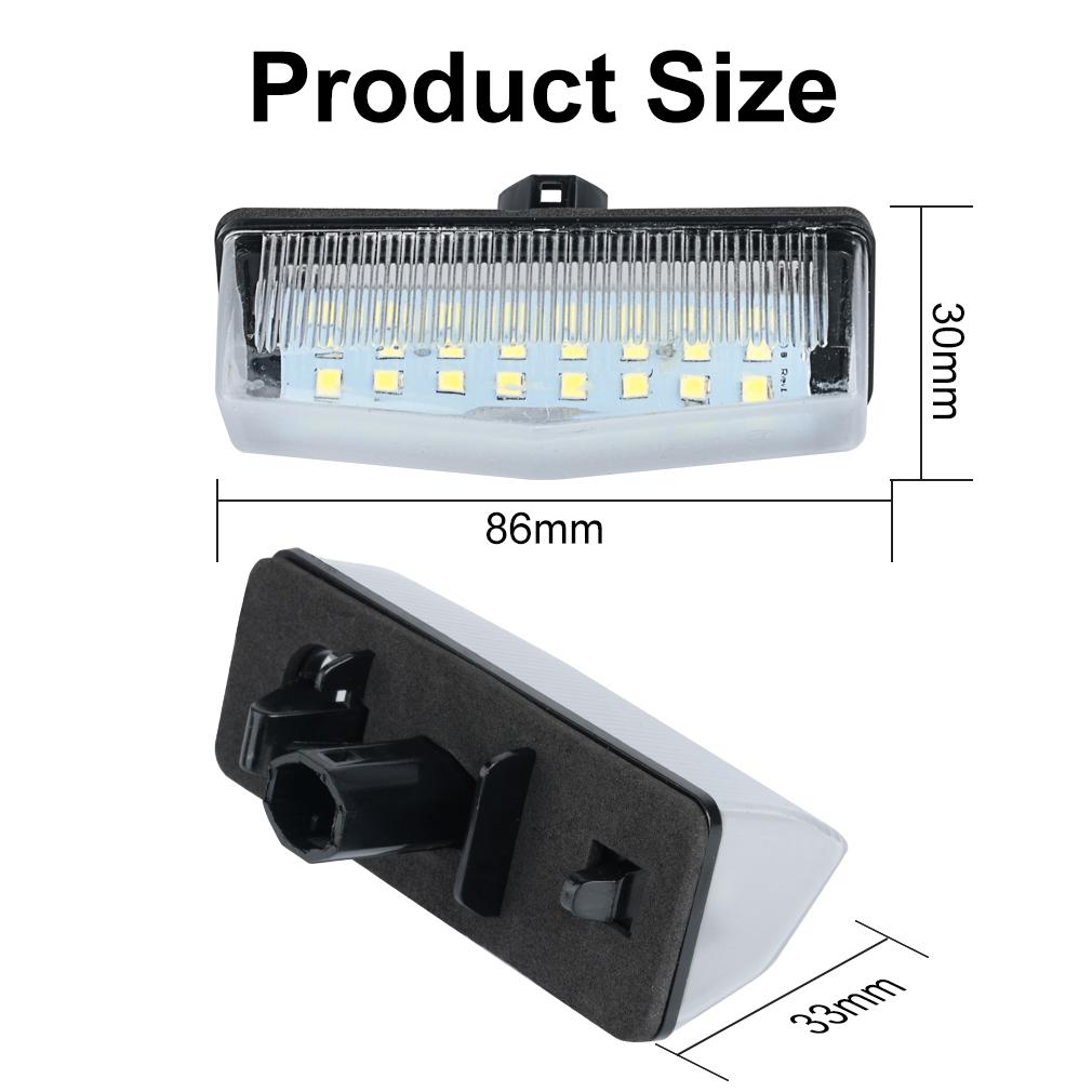 2Pcs LED Car License Plate Lights For Toyota MATRIX AZE14 ZRE142 PRIUS ZVW30 NHW20 PLUG-IN ZVW40 ZVW41 VENZA GGV1# Number Plate Lamp Error Free