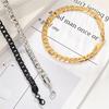 Stainless Steel Hip Hop Chain Bracelet for Men Metal Link Chain Wristband Classic Punk Jewelry