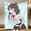 Alya Hides Her Feelings in Russian Throw Soft Coral Fleece Blanket 310gsm Fluffy Warm Throw for Sofa Bed Couch Bedroom Decor