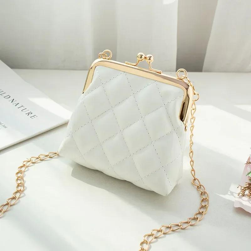 PU Leather Shoulder Bag Sweet Lipstick Makeup Organizer Mini Coin Purse Girls' Bags Small Crossbody Bag for Women