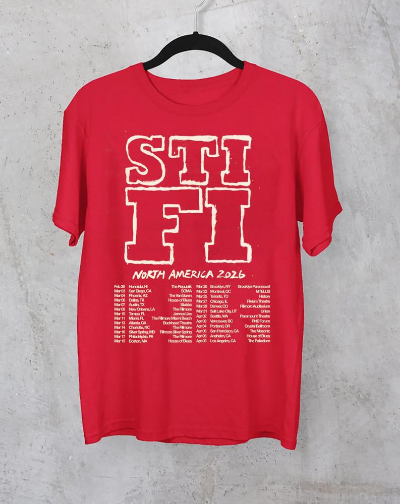 

Collection Sticky Fingers North America Band T-shirt Full Size S-5XL Red MD1608 Unisex T-Shirt XXXXL