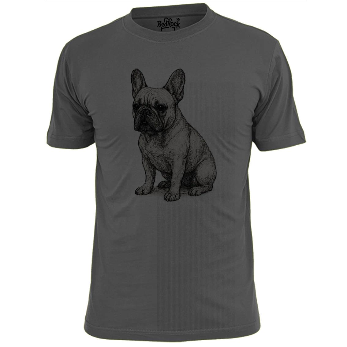 Mens French Bulldog Sketch T shirt Pooch Pet Hound S