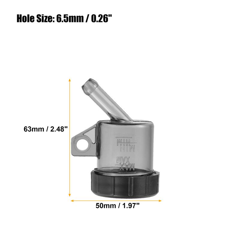 Motoforti Motorcycle Lever Brake Oil Tank Foot Brake Master Cylinder Oil Cup Fluid Bottle Reservoir Dirt Bike Scooter Universal